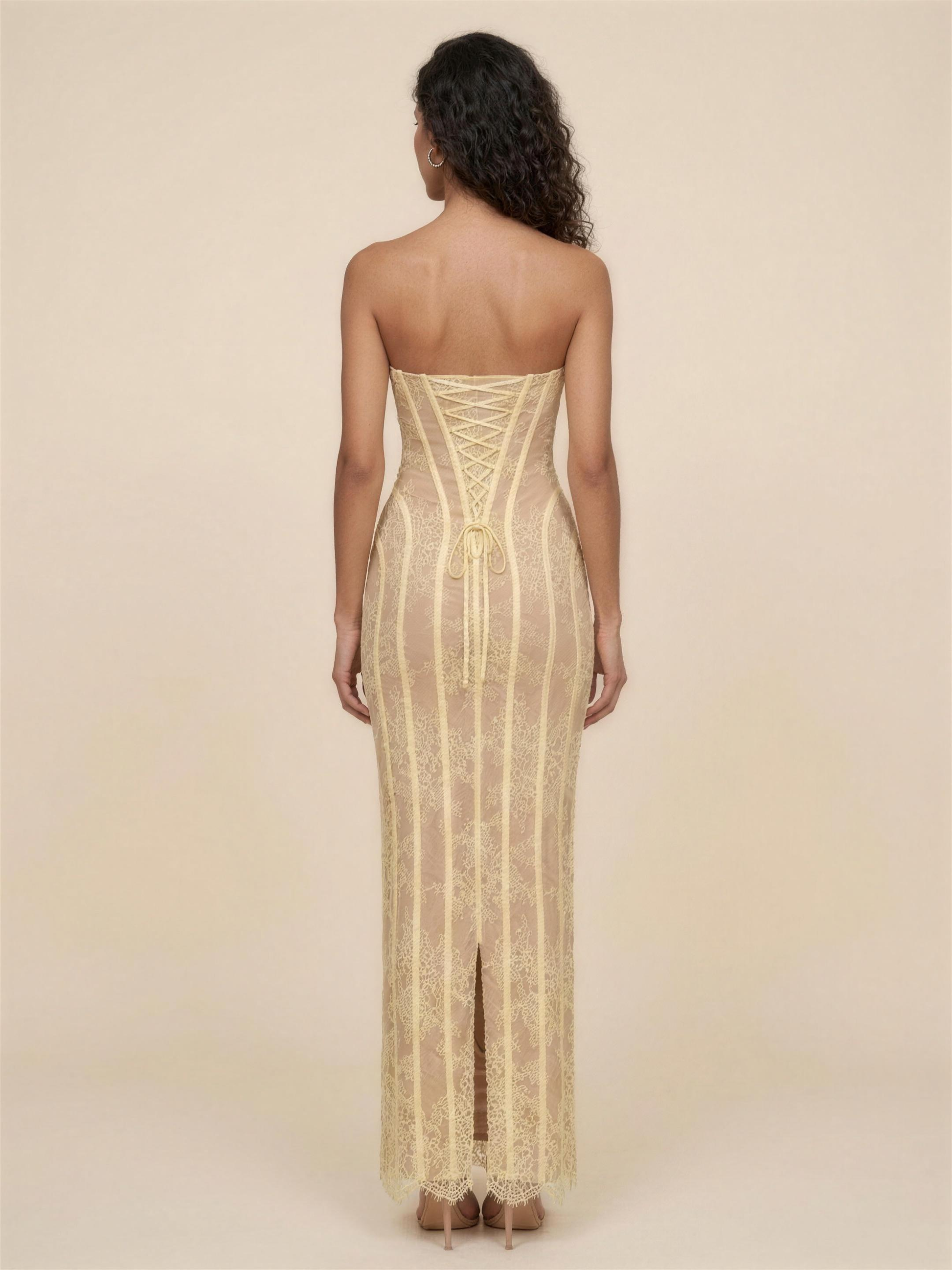 Briana Maxi Dress - Lemon