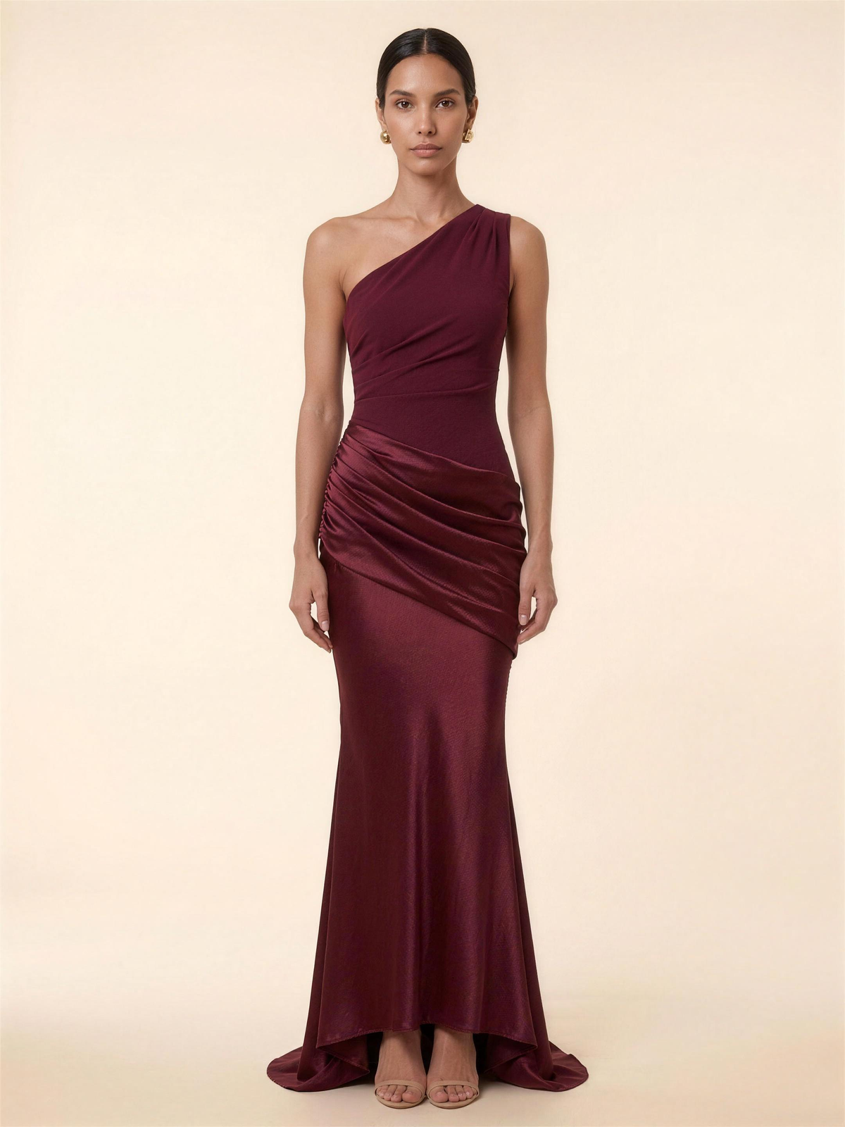 Veronica Maxi Dress - Cherry Lacquer