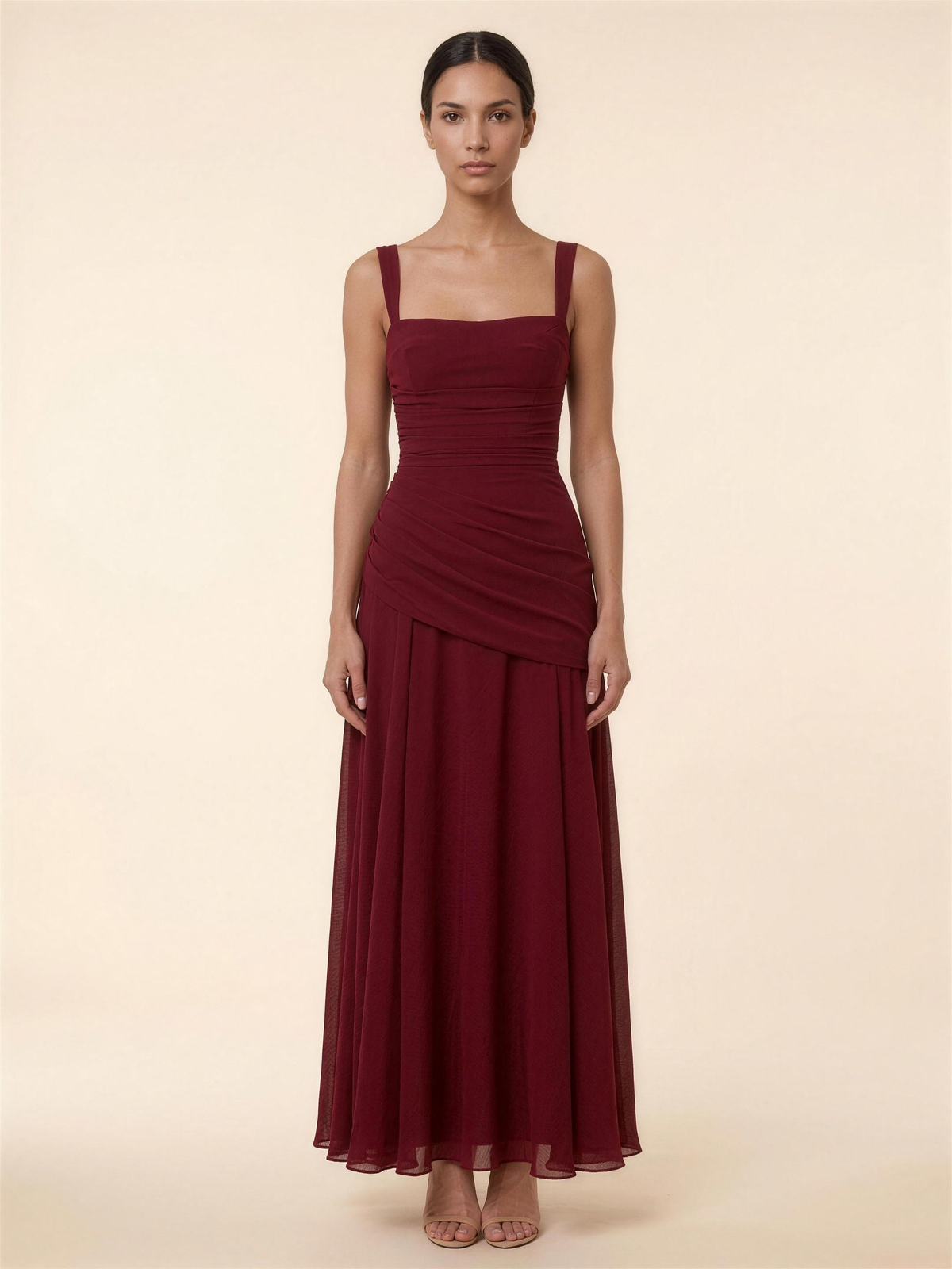 Laney Maxi Dress - Burgundy