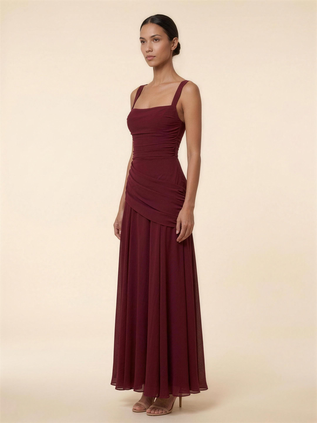 Laney Maxi Dress - Burgundy