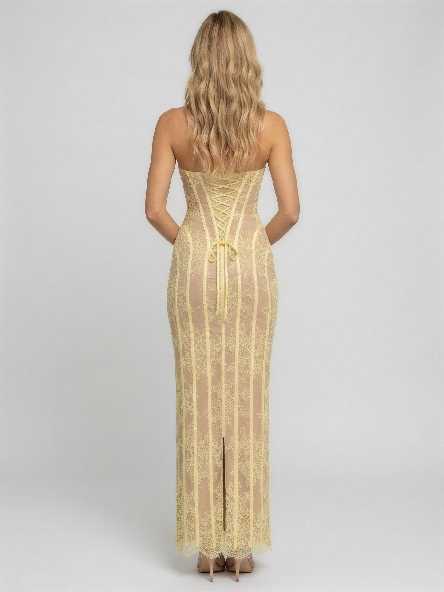 Nicole Maxi Dress - Lemon