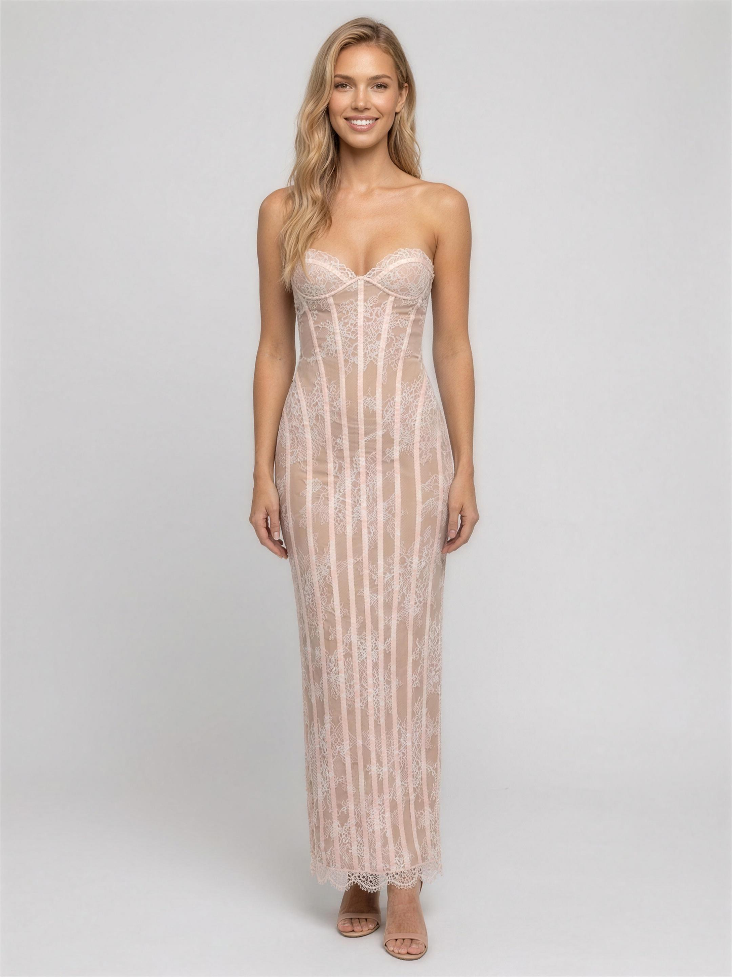 Nicole Maxi Dress - Blush