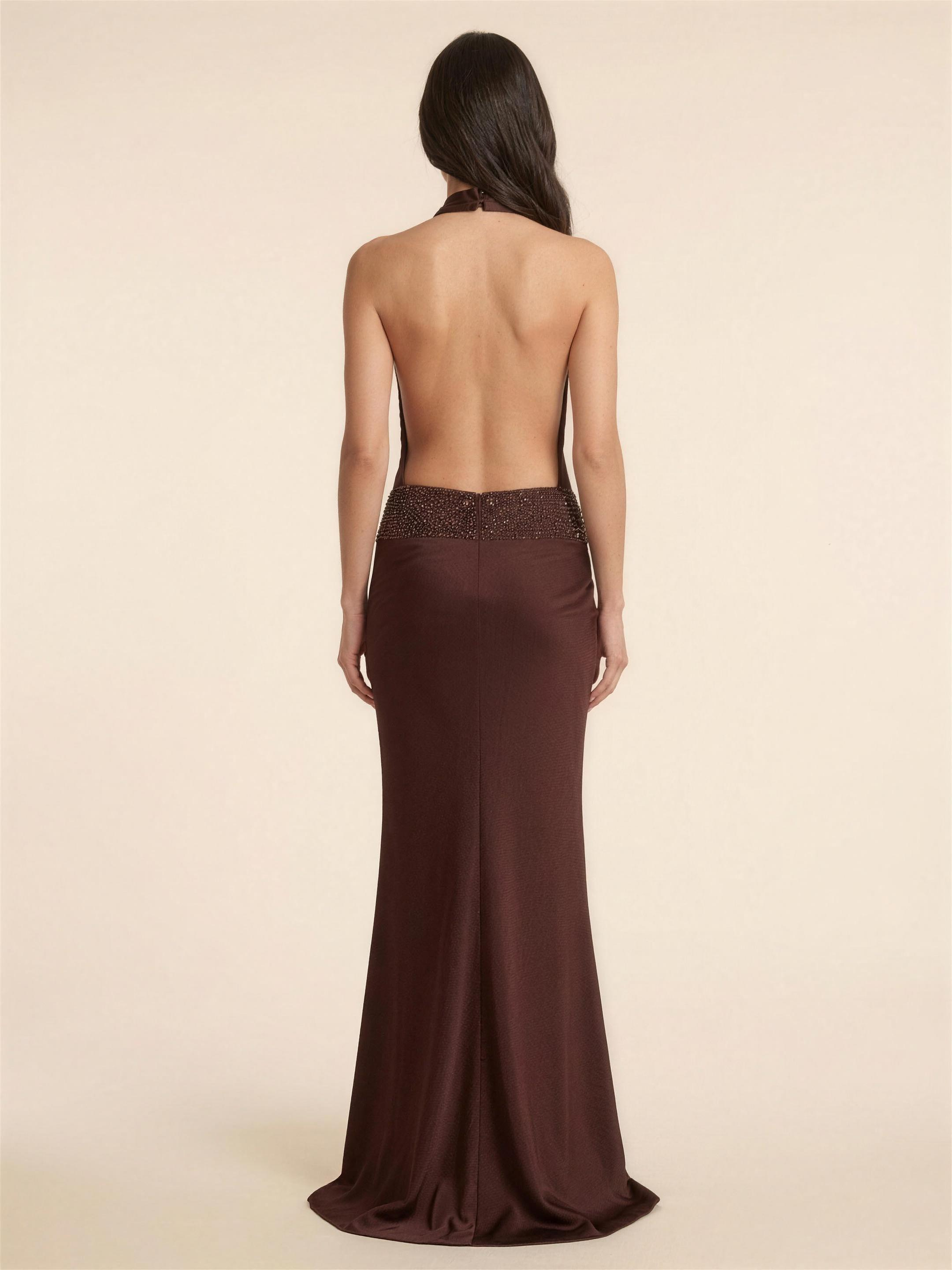 Trinity Maxi Dress - Brown