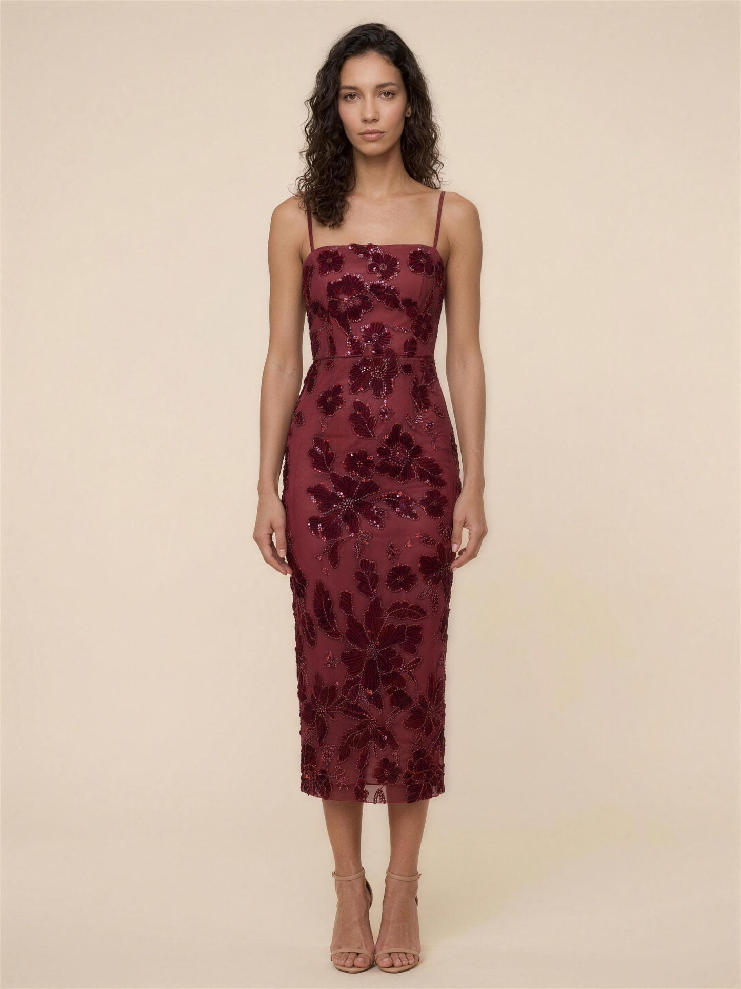 Arizona Midi Dress - Merlot