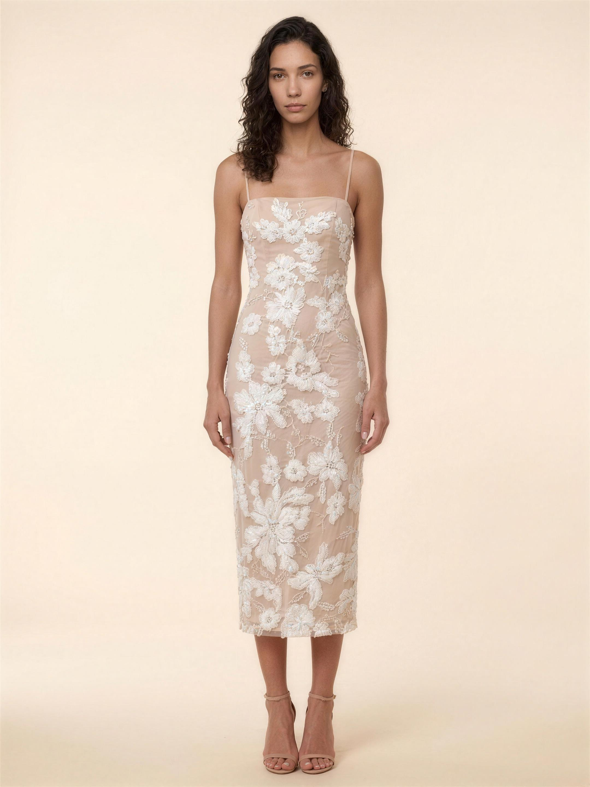 Arizona Midi Dress - Off White