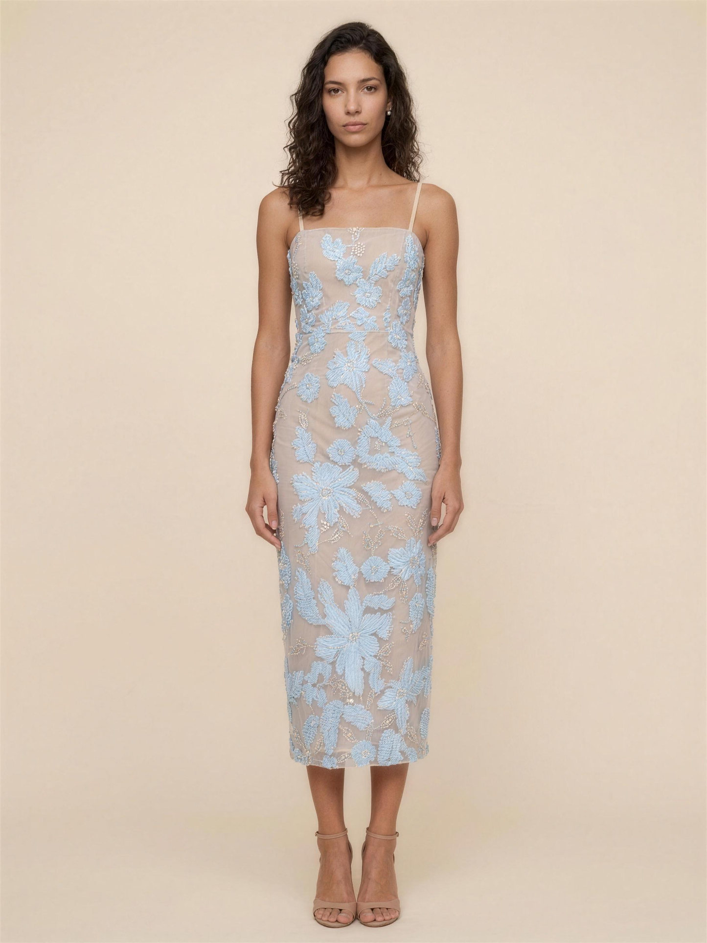 Arizona Midi Dress - Baby Blue