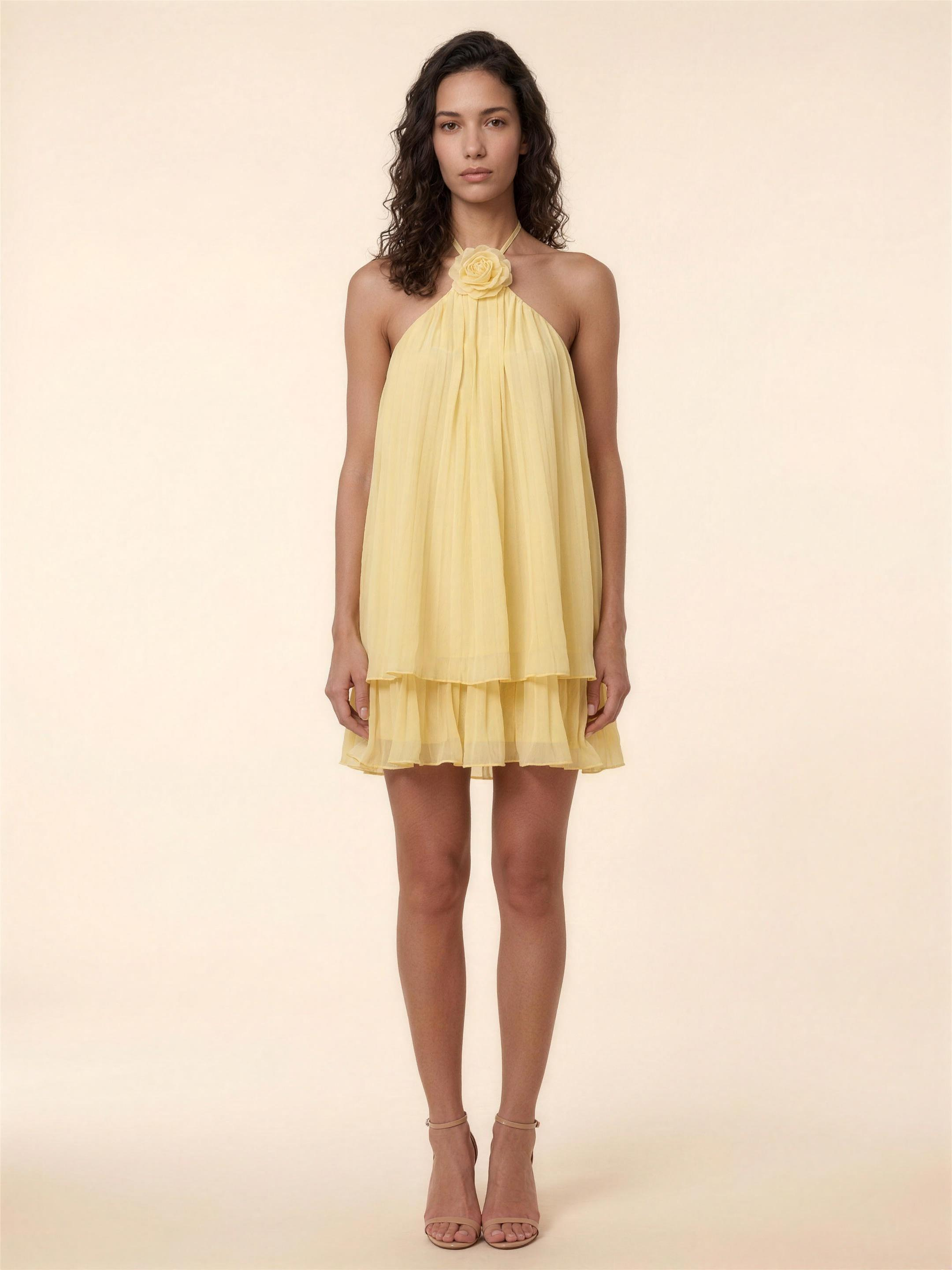 Blakely Mini Dress - Yellow