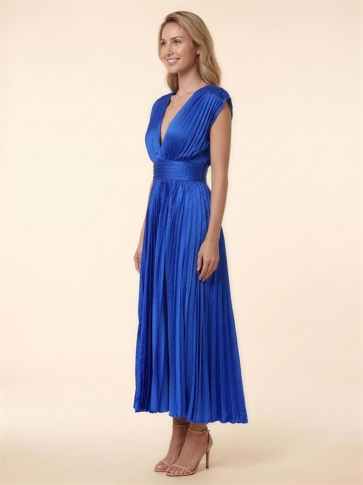 Brooklyn Midi Dress - Blue