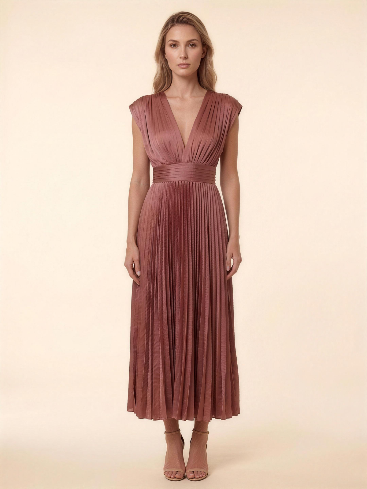 Brooklyn Midi Dress - Red