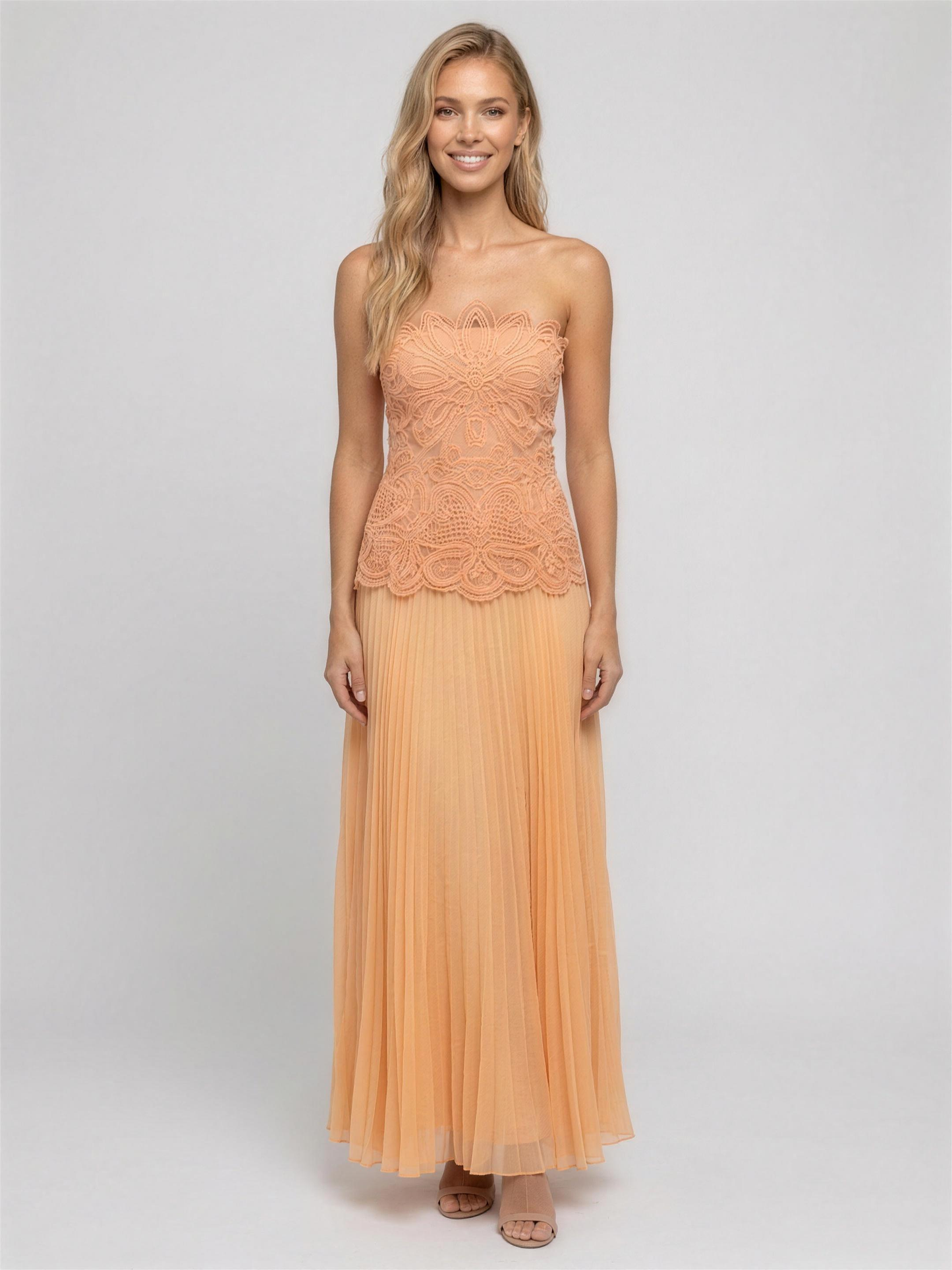 Catalina Maxi Dress - Soft Peach