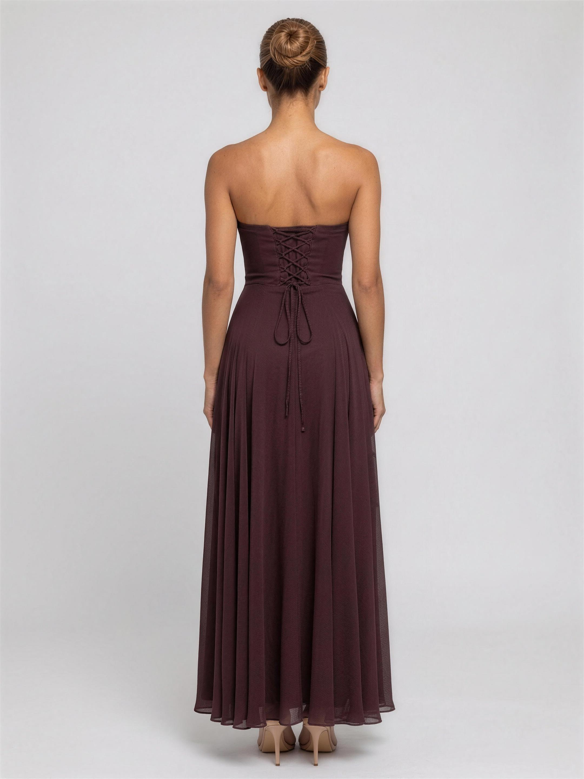 Zola Maxi Dress - Brown
