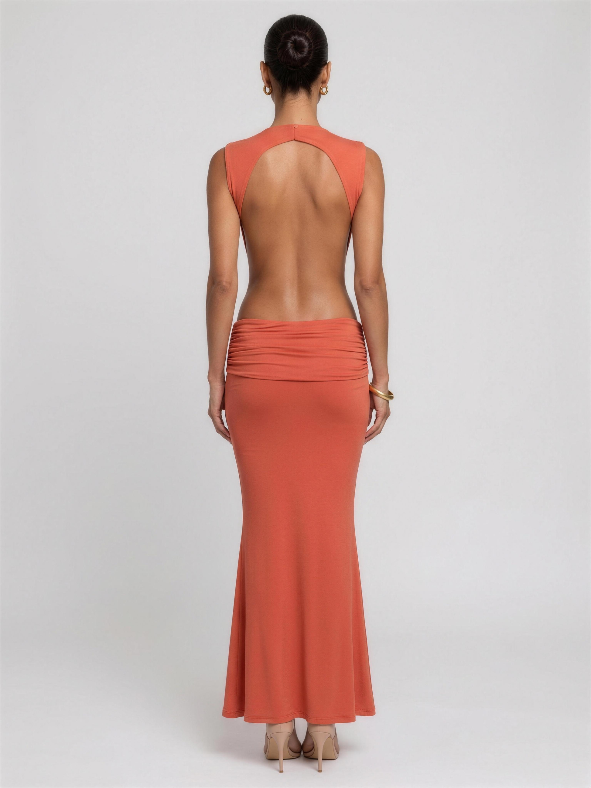 Ayla Maxi Dress - Orange