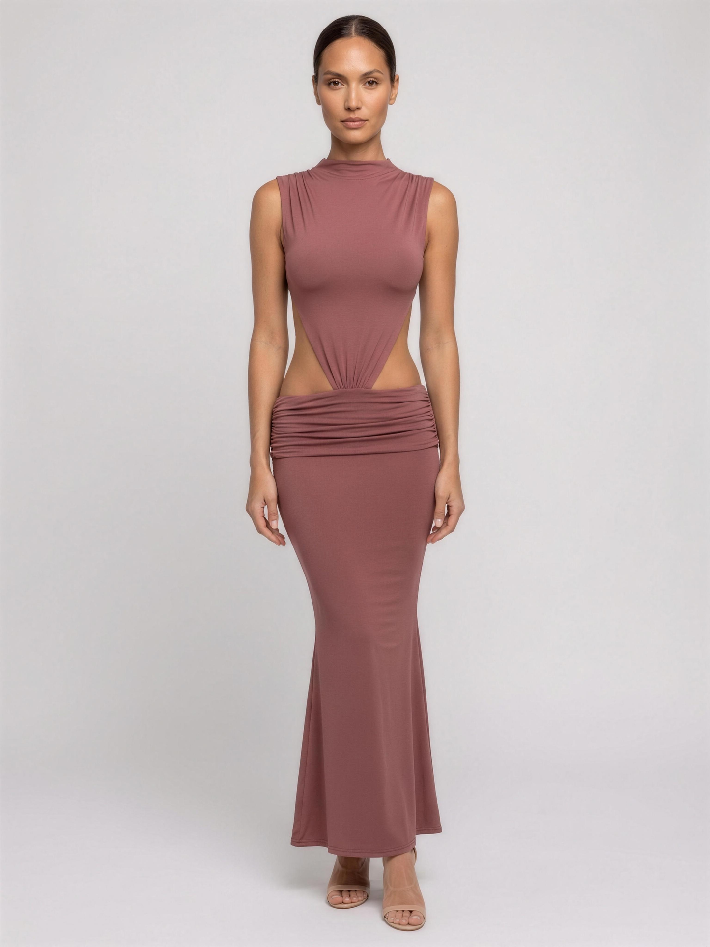 Ayla Maxi Dress - Rose Brown