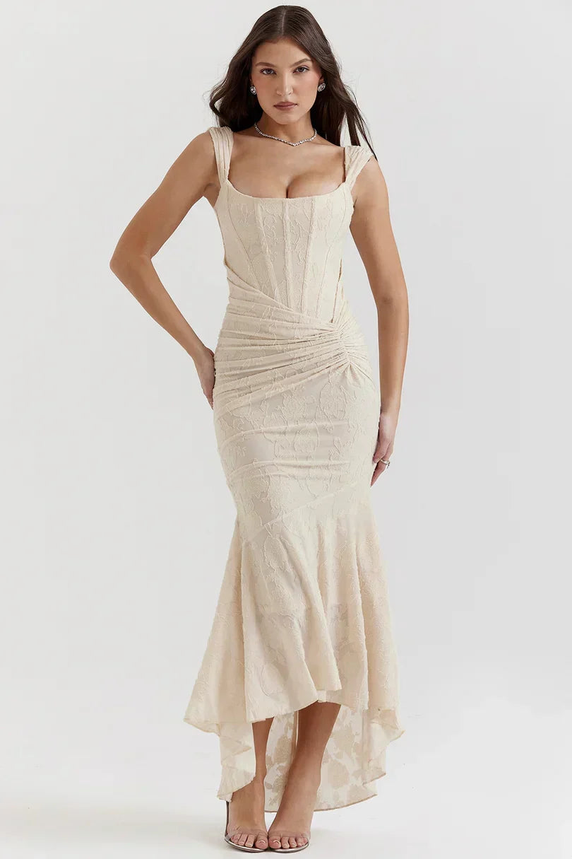 Regina Maxi Dress - Beige