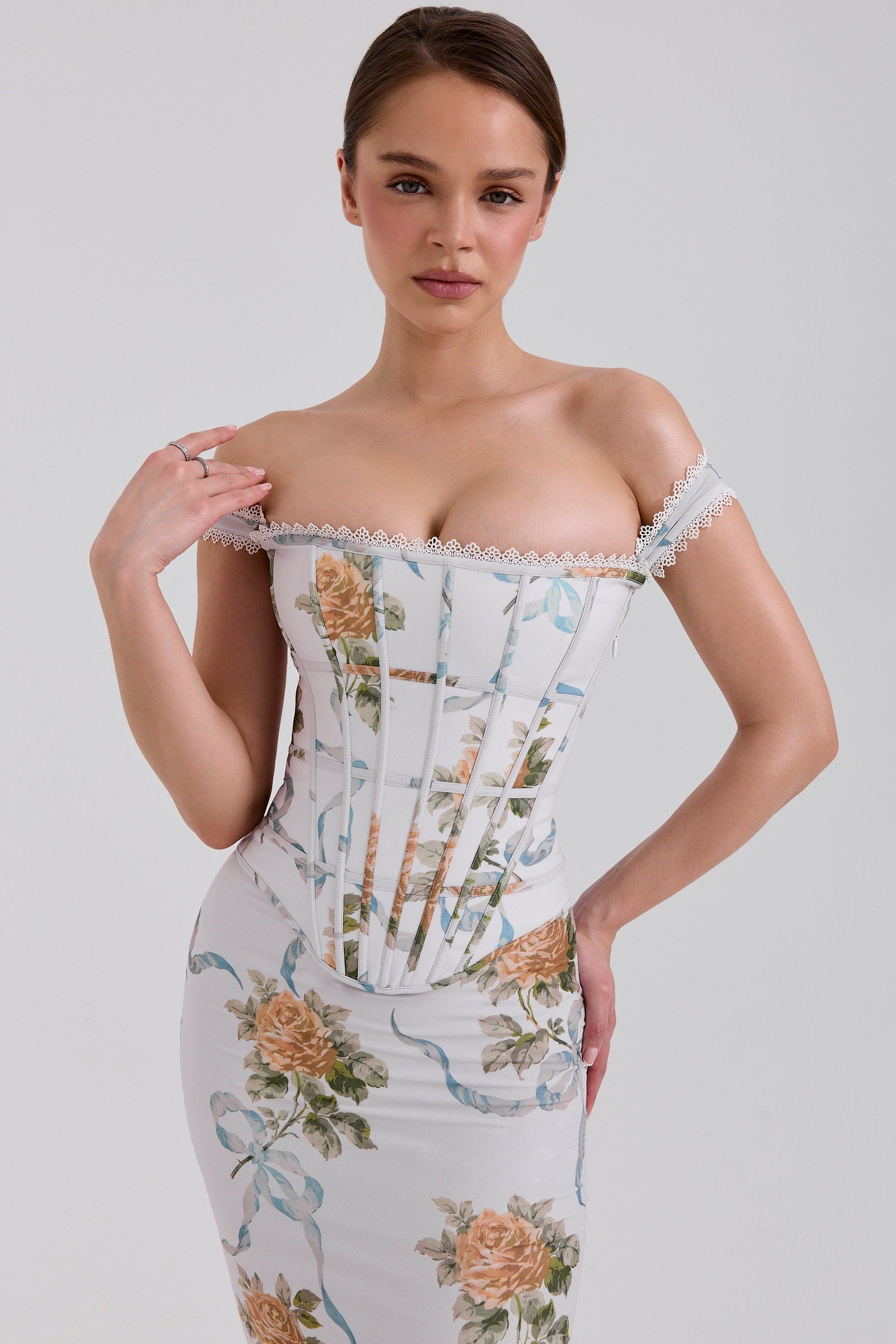 Keira Floral Backless Maxi Dress