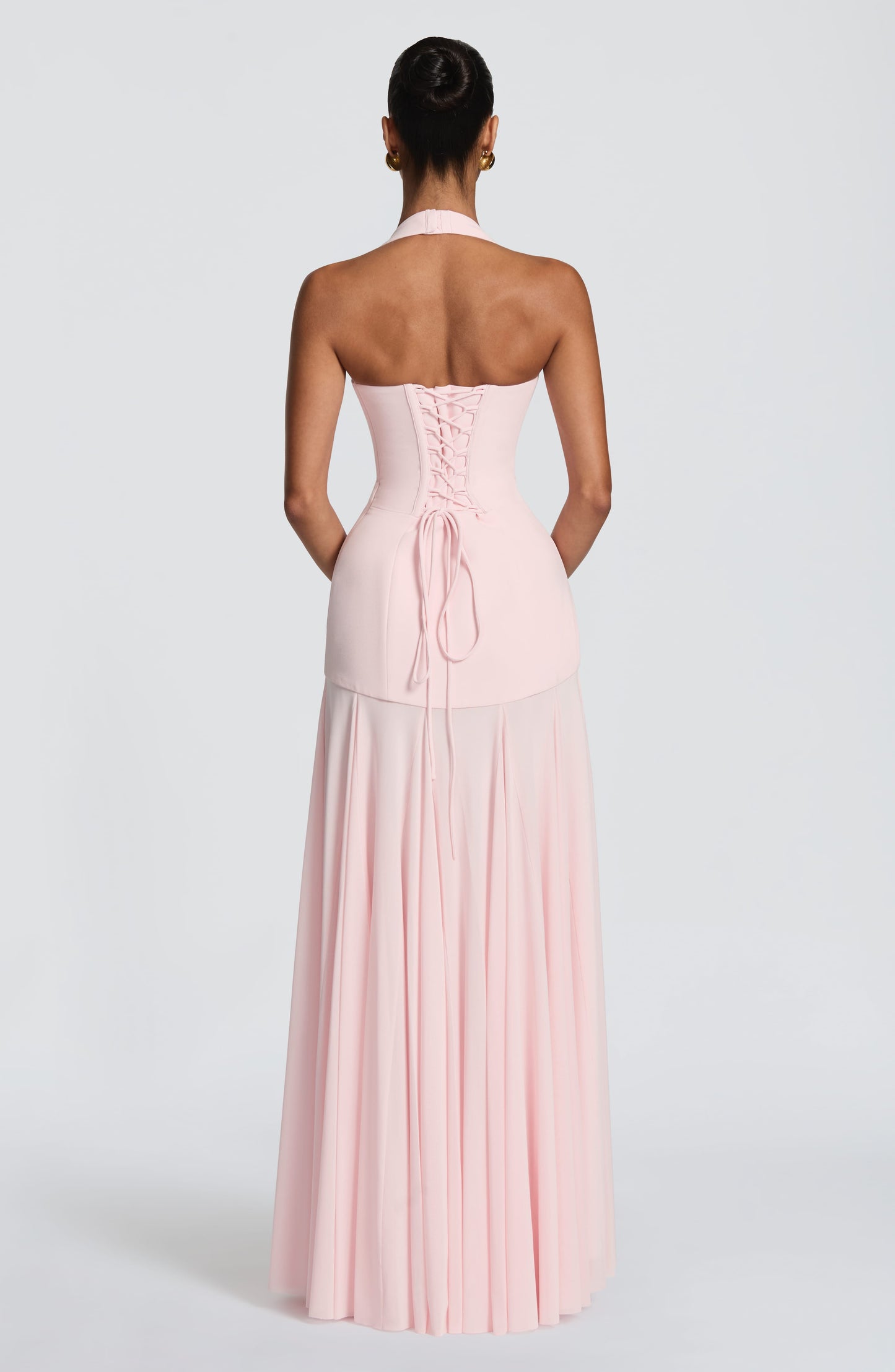 Jada Mesh Plunge Maxi Dress
