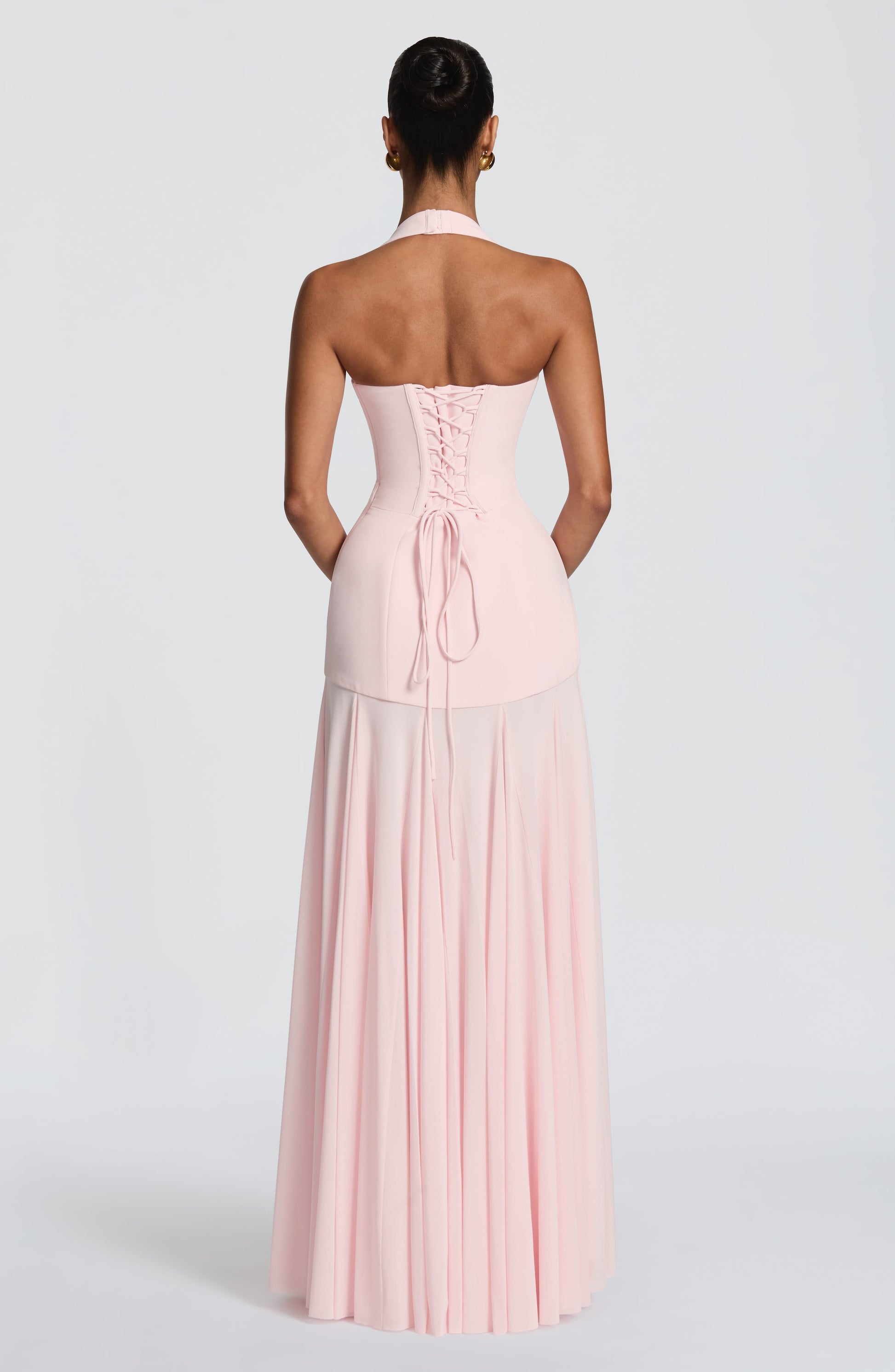 Jada Mesh Plunge Maxi Dress