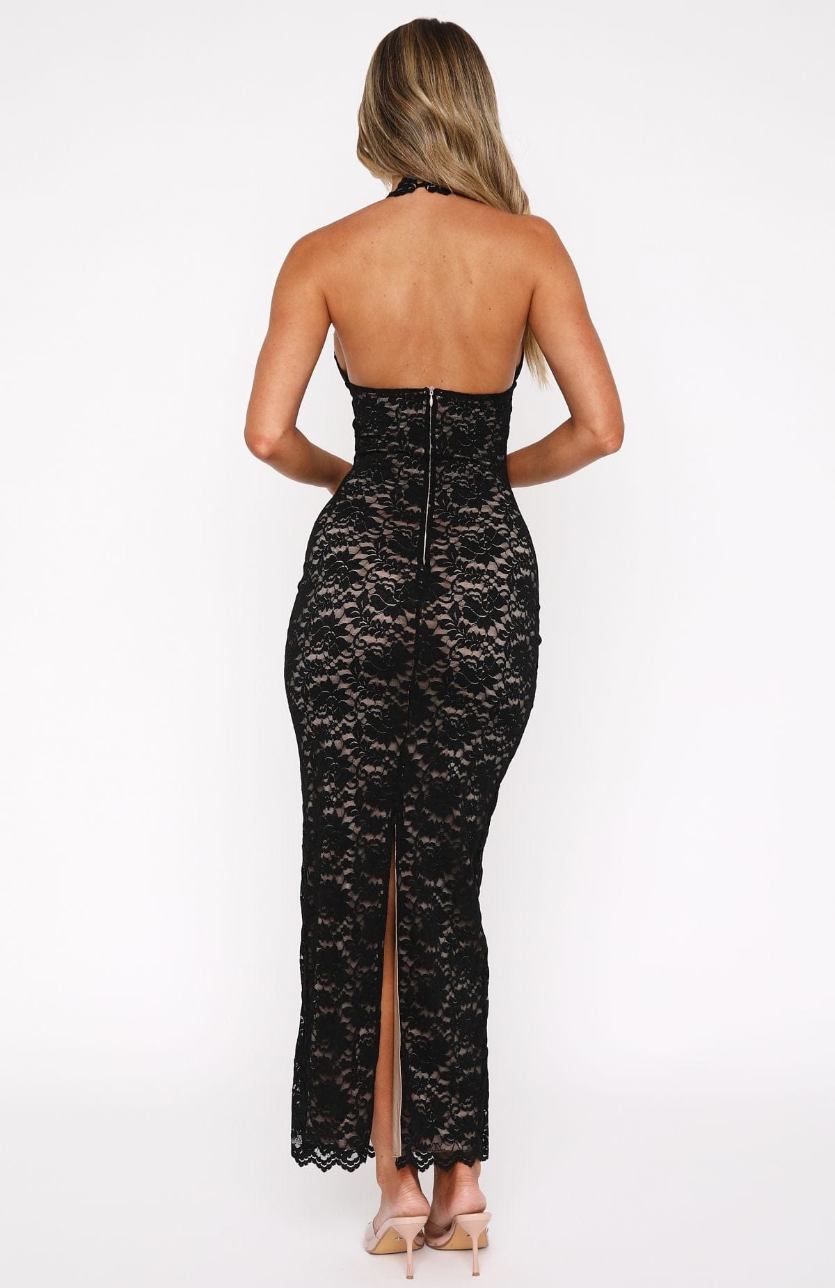 Joaquina Halter Maxi Dress - Black