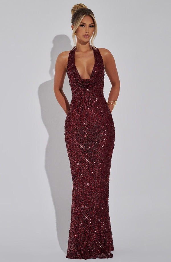 Kalina Glitter Maxi Dress