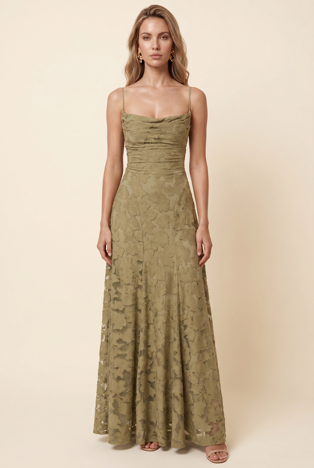 Katalina Maxi Dress - Olive Green