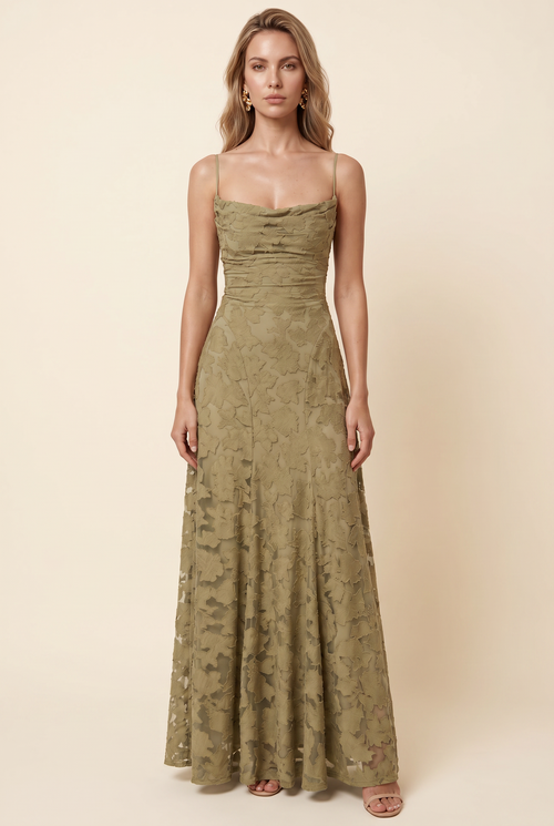 Katalina Maxi Dress - Olive Green