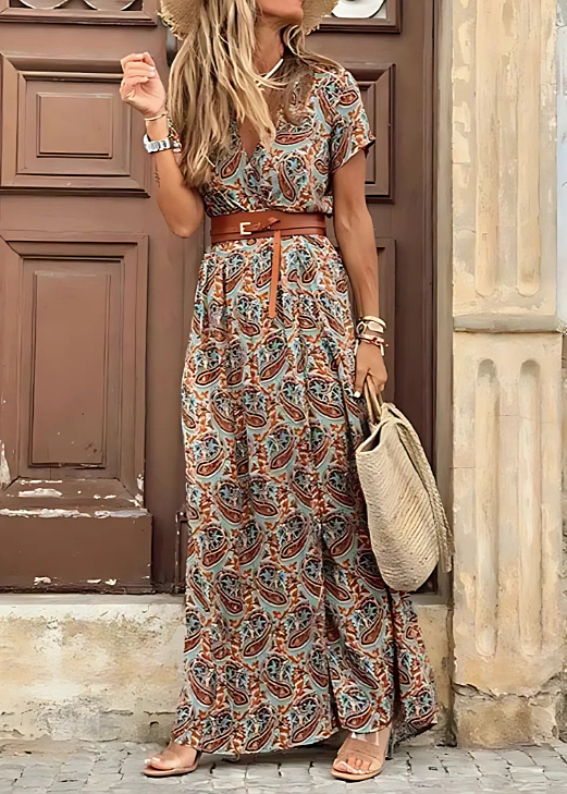 Kendall Maxi Dress - Brown