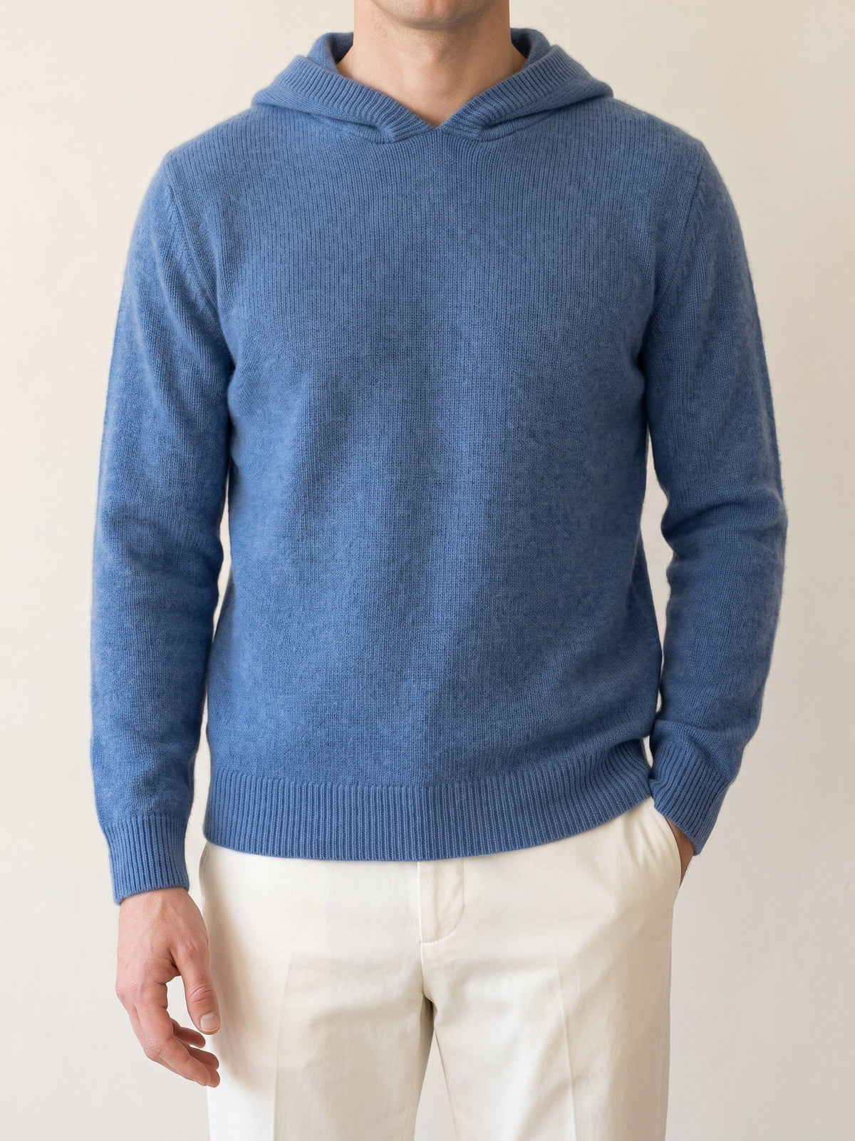 Adrian Hooded Sweater - Blue