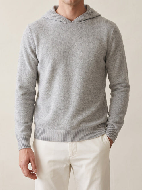 Adrian Hooded Sweater - Light Gray