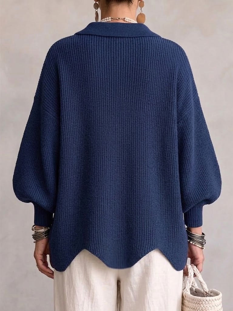 Alessa Collared Knit Top