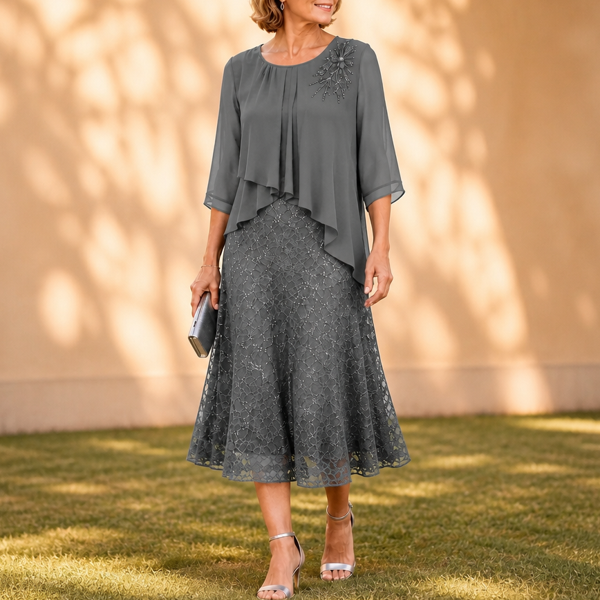 Alinta Lace Midi Dress