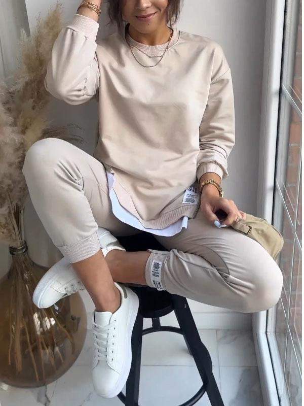 Allaire Relaxed Top Set - Khaki