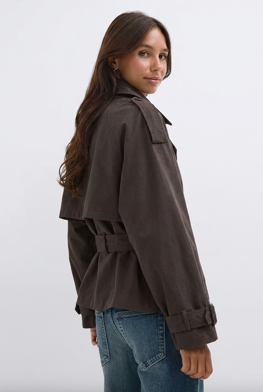 Amabel Cropped Trench Coat