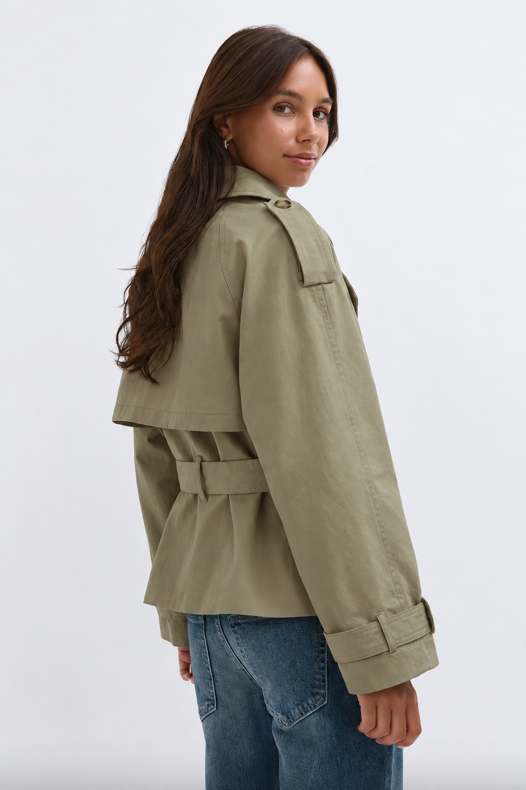 Amabel Cropped Trench Coat