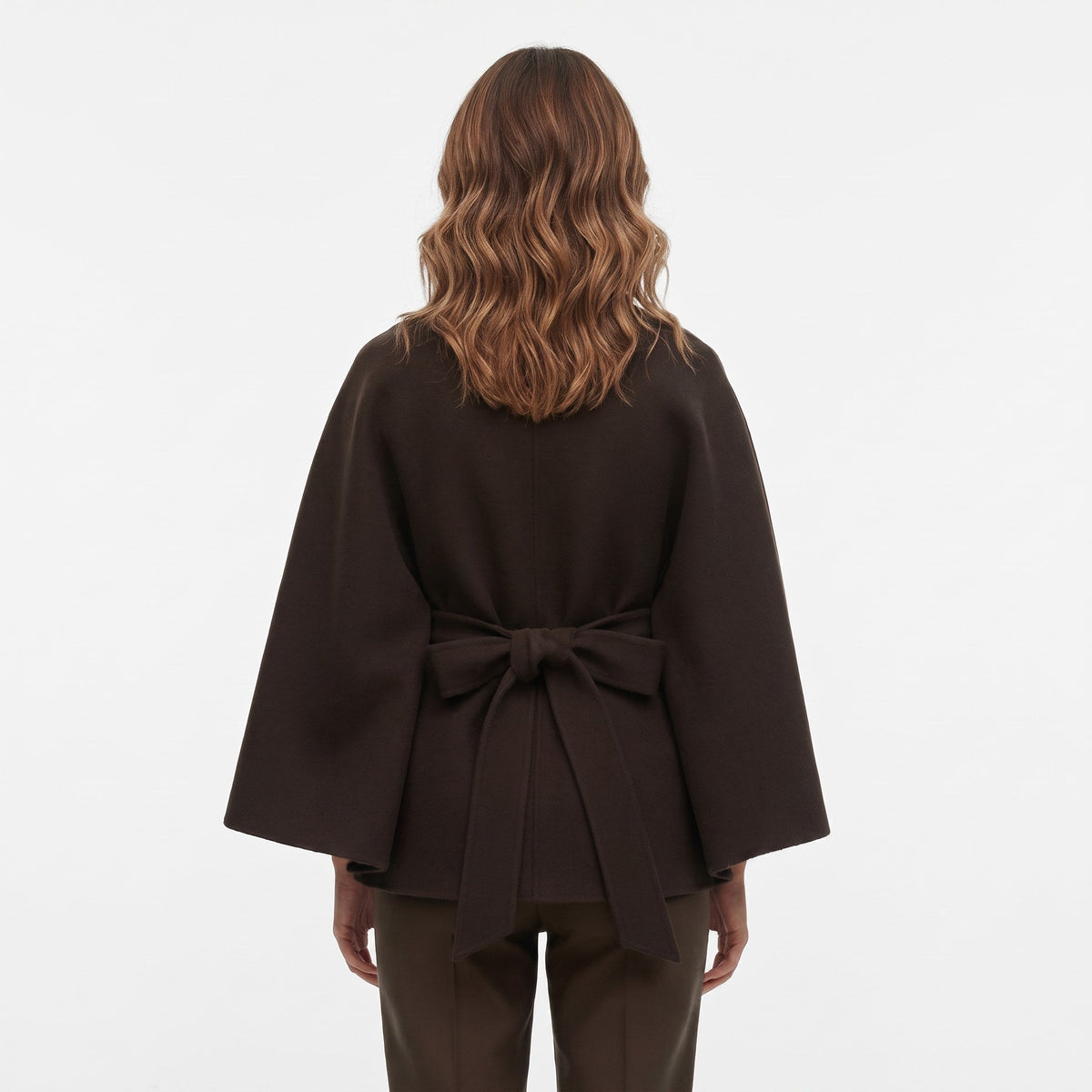 Amalia Belted Cape Coat