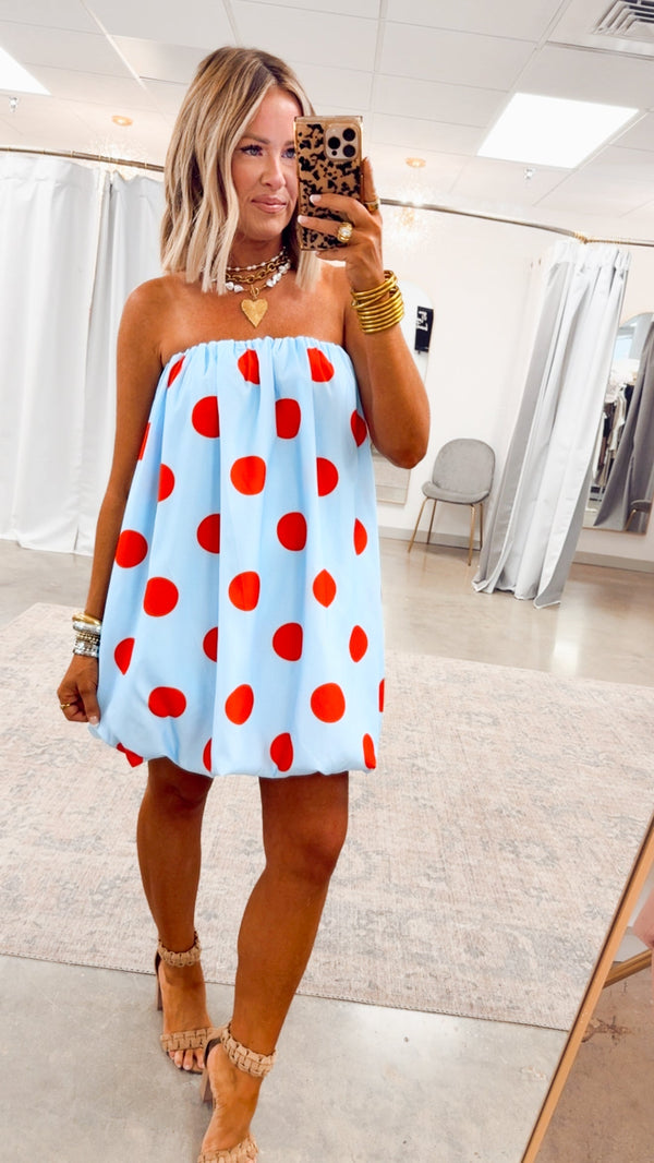 Amelina Bubble Mini Dress