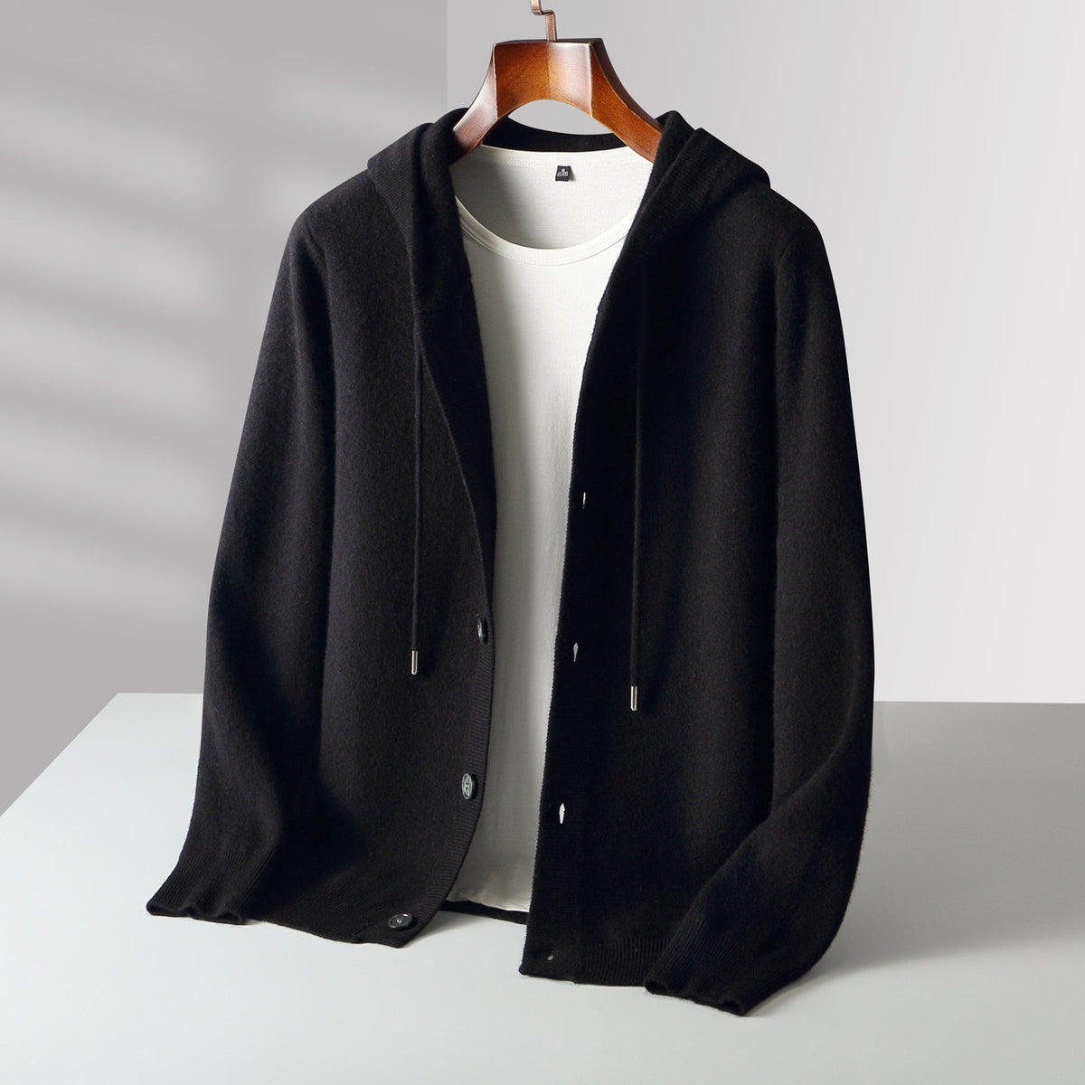Anela Hooded Top - Black