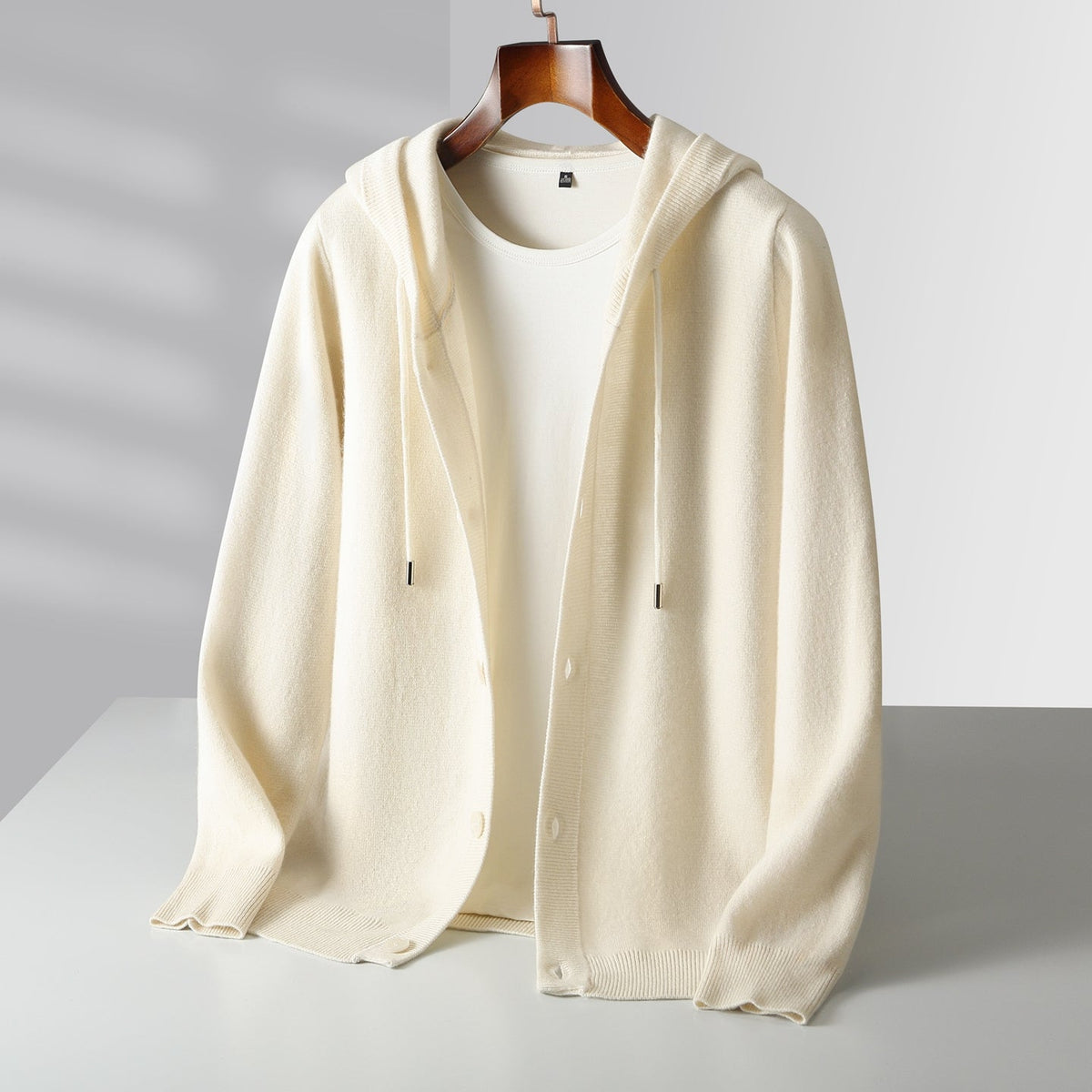 Anela Hooded Top - White