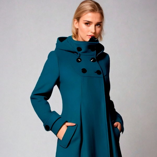 Annalee A-Line Funnel Neck Coat