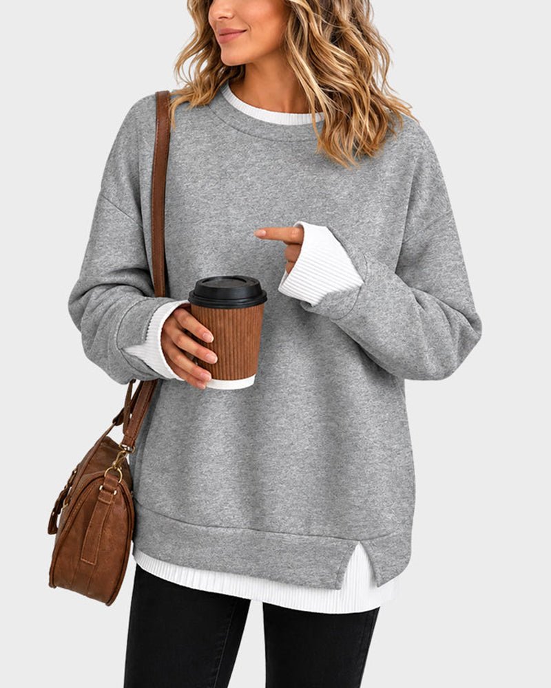 Apolline Contrast Trim Top