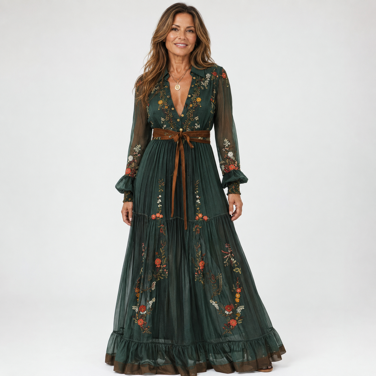 Aubrine Maxi Dress - Green