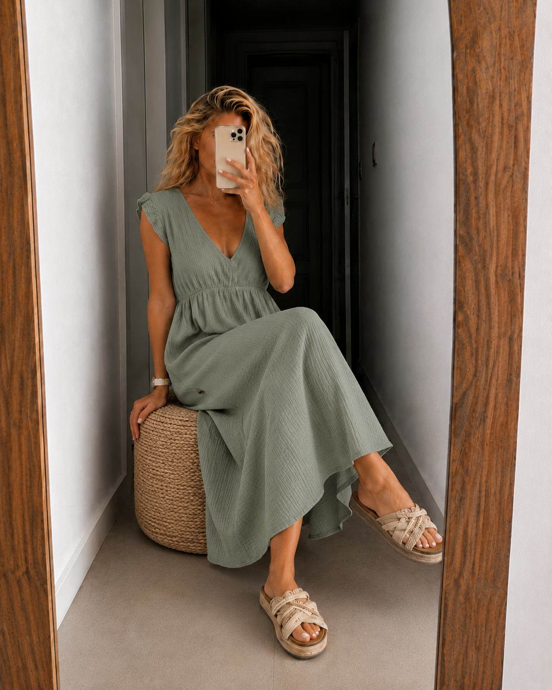 Belisande Midi Dress
