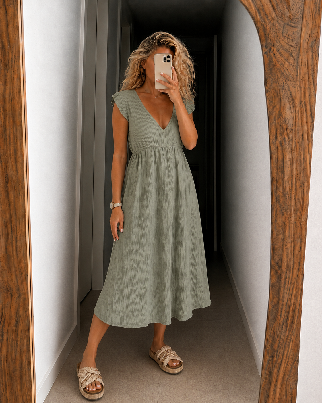 Belisande Midi Dress