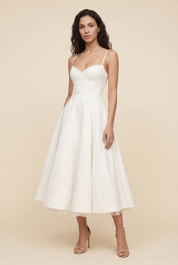 Callista Corset Midi Dress