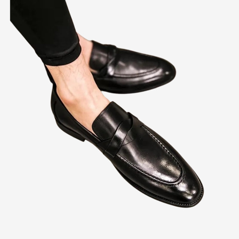 Callum Penny Loafers - Black