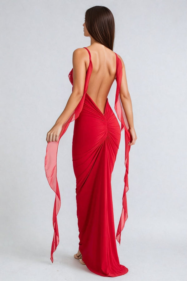 Daini Rosette Maxi Dress