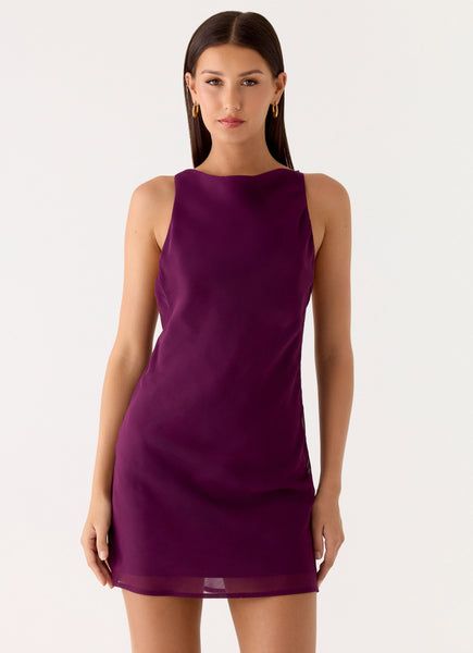 Dulce High-Neck Mini Dress