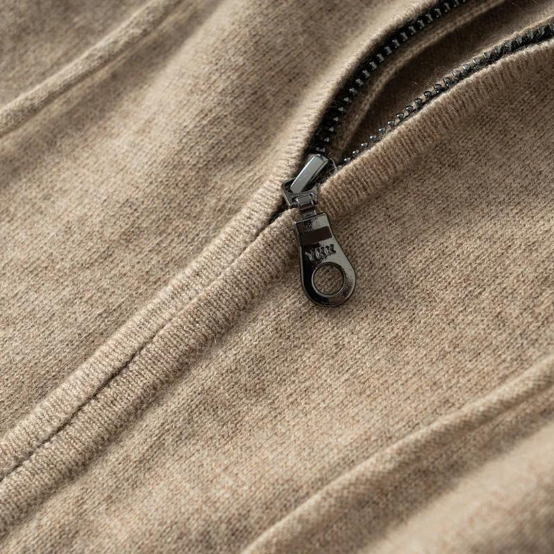 Enzo Hooded Zip Cardigan