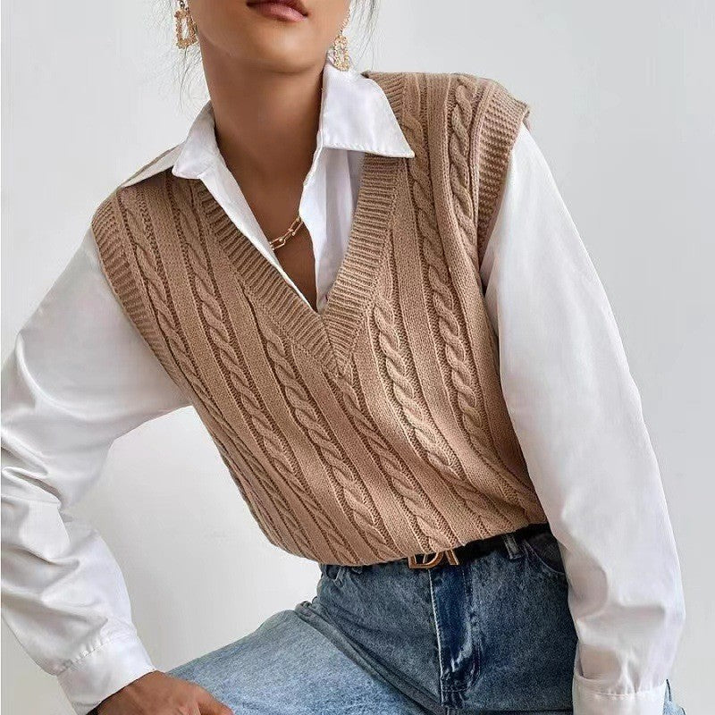 Esmay Knit Top - Khaki