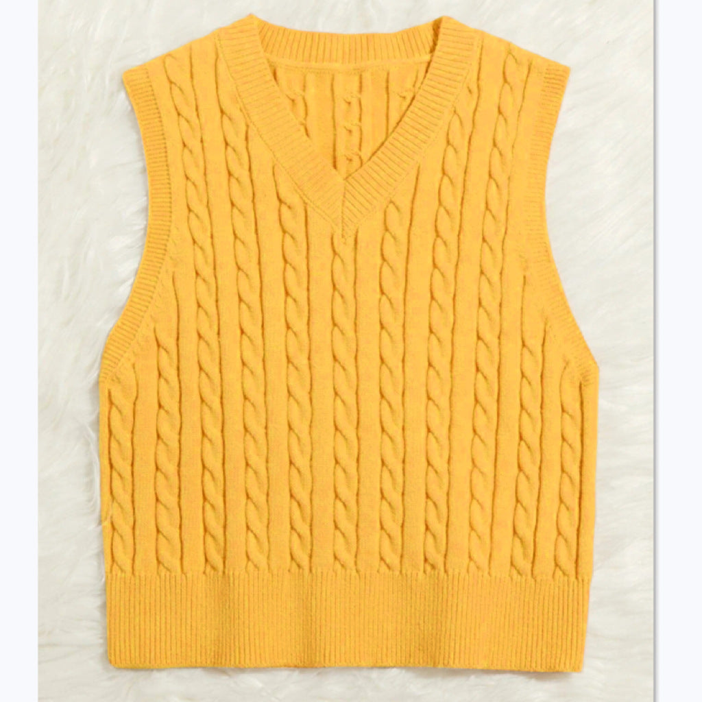 Esmay Knit Top - Yellow