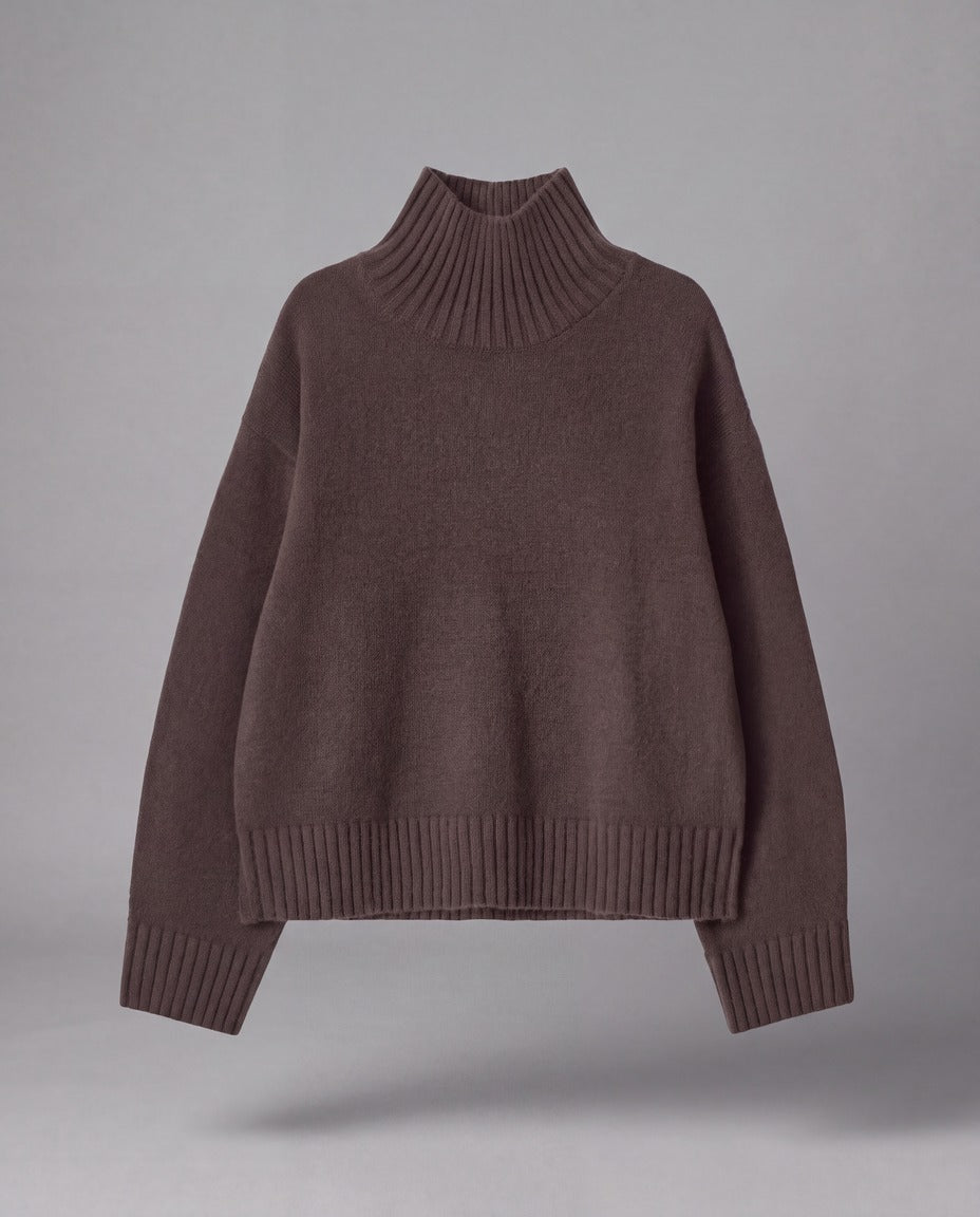Fiammetta High-Neck Knit Top